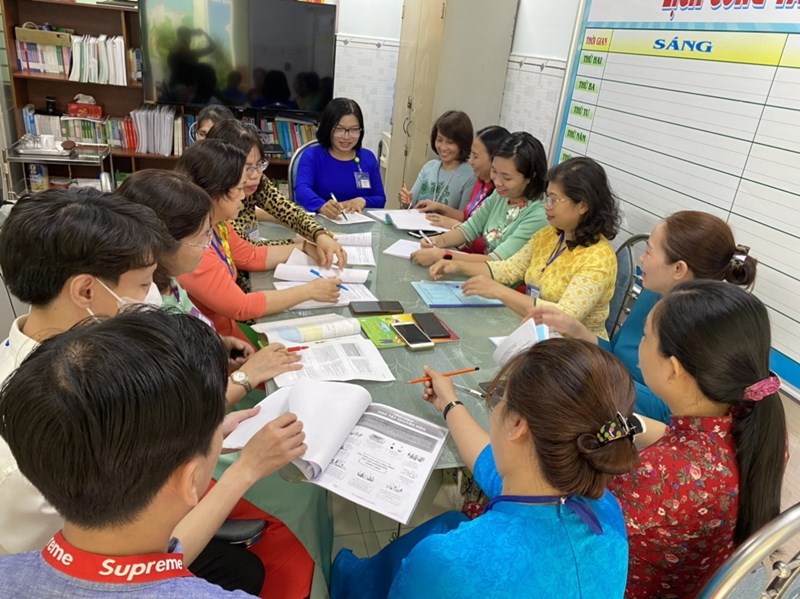 Một số hình ảnh quá trình tự đánh giá năm học 2023