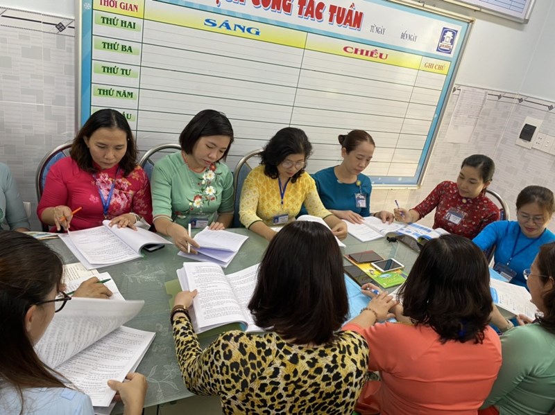 Một số hình ảnh quá trình tự đánh giá năm học 2023