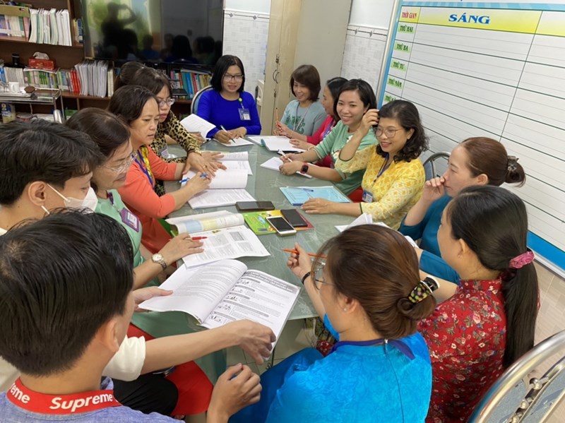 Một số hình ảnh quá trình tự đánh giá năm học 2023