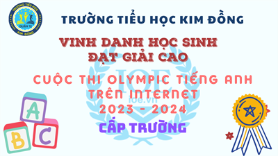 Vinh danh hội thi Olympic Tiếng Anh trên Internet (IOE) cấp trường