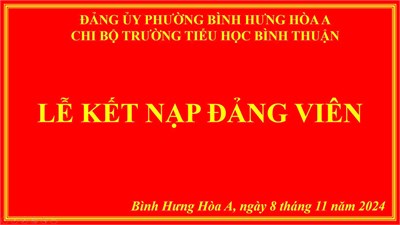 Kết nạp đảng viên - chia tay đv chuyển nơi sinh hoạt chi bộ