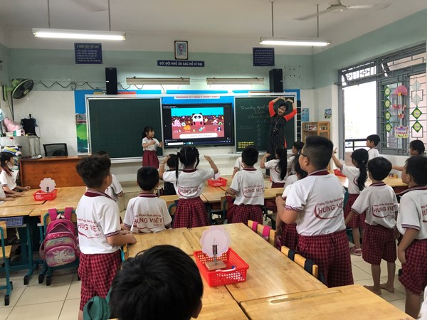 Giờ học Tiếng Anh lớp 1/4 “Open house”