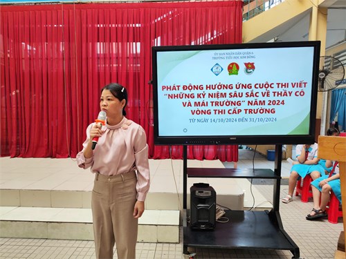 PHÁT ĐỘNG CUỘC THI VIẾT   Những kỷ niệm sâu sắc về thầy cô và mái trường 