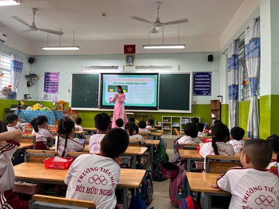 Thao giảng môn Toán lớp 1 - tháng 09