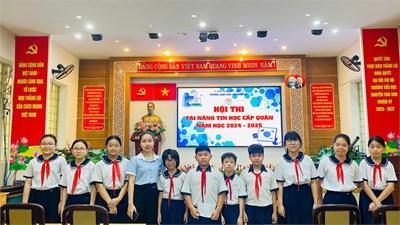 Học sinh tham gia Hội thi Tin học cấp Quận (2024-2025)