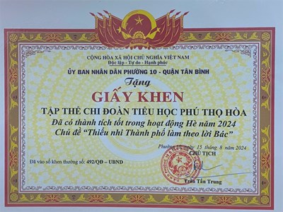 Tổng kết hoạt động Đoàn và phong trào thiếu nhi năm 2024