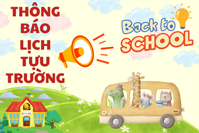 Thông báo lịch tựu trường năm học 2025 - 2026 trường Tiểu học Trưng Trắc