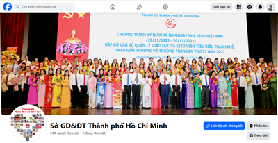 Trang cộng đồng Sở Giáo dục và Đào tạo Thành phố