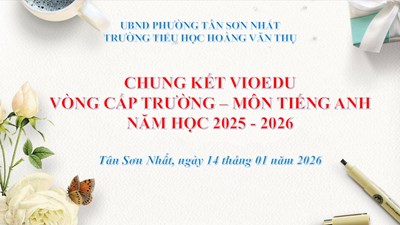 Trường tiểu học hoàng văn thụ rộn ràng vòng chung kết cấp trường  đấu trường vioedu  năm học 2025 - 2026
