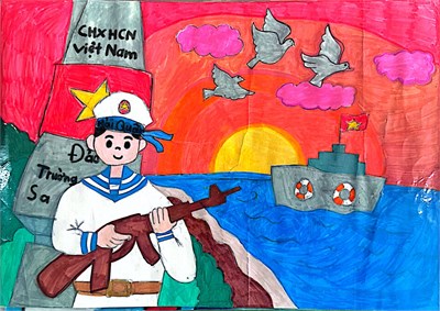 🇻🇳 hội thi vẽ tranh – tự hào người lính cụ hồ 🇻🇳