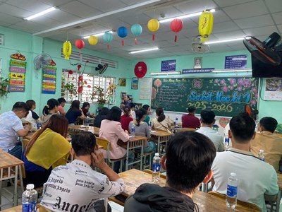 Trường Tiểu học Tam Bình tổ chức thành công họp phụ huynh sơ kết học kì 1, năm học 2025 - 2026