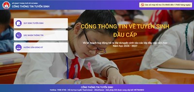 Hướng dẫn rà soát – xác nhận thông tin hồ sơ tuyển sinh năm học 2026-2027 (dành cho học sinh lớp 5 chuẩn bị lên lớp 6)